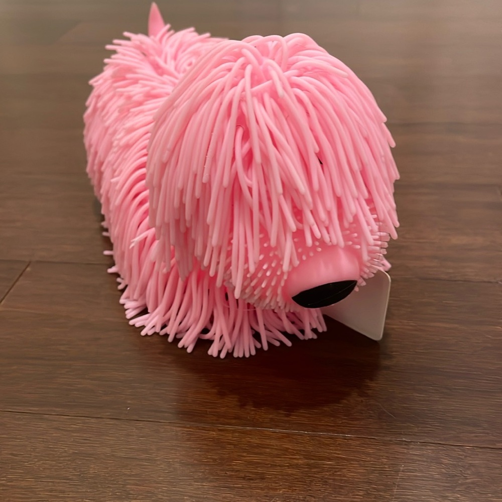 Pink Light Up Jiggly Pup Dog